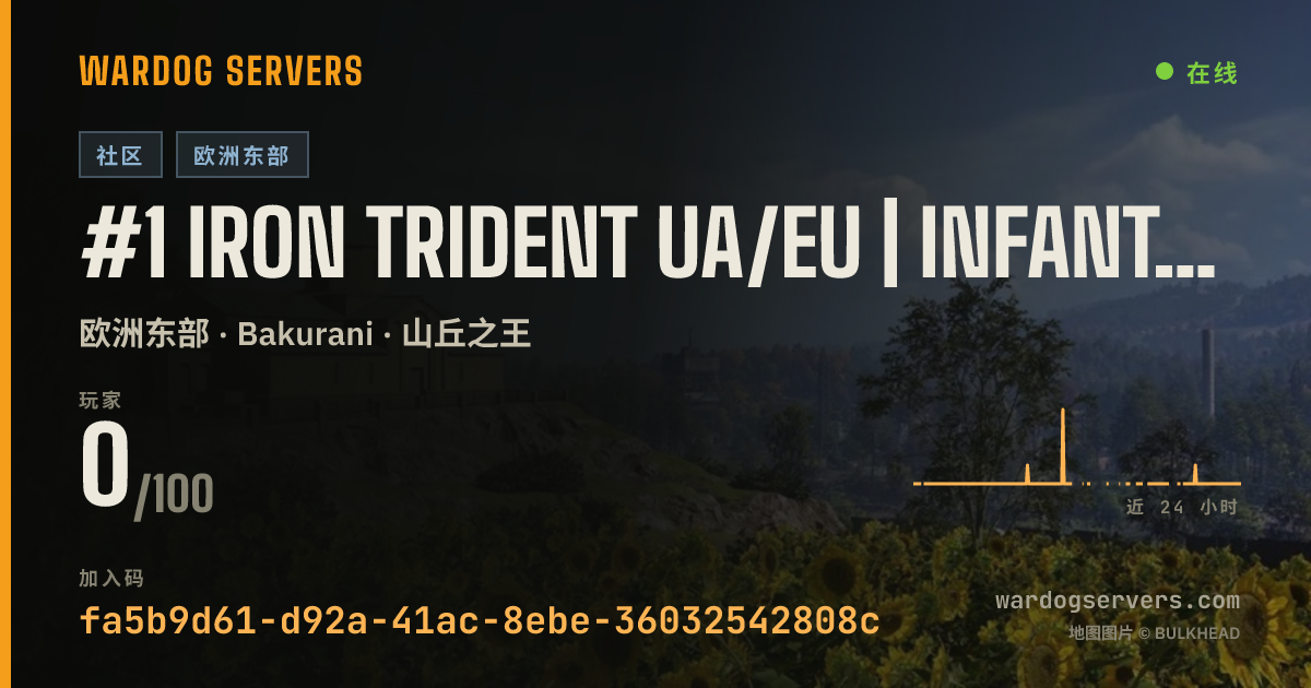#1 Iron Trident UA/EU | INFANTRY [50V50] 的实时状态横幅