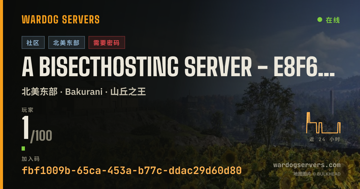 A BisectHosting Server - e8f6e808 的实时状态横幅