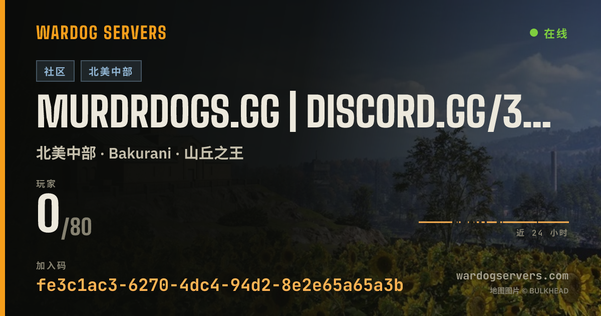 MurdrDogs.gg | discord.gg/3vkERBTKsz 的实时状态横幅